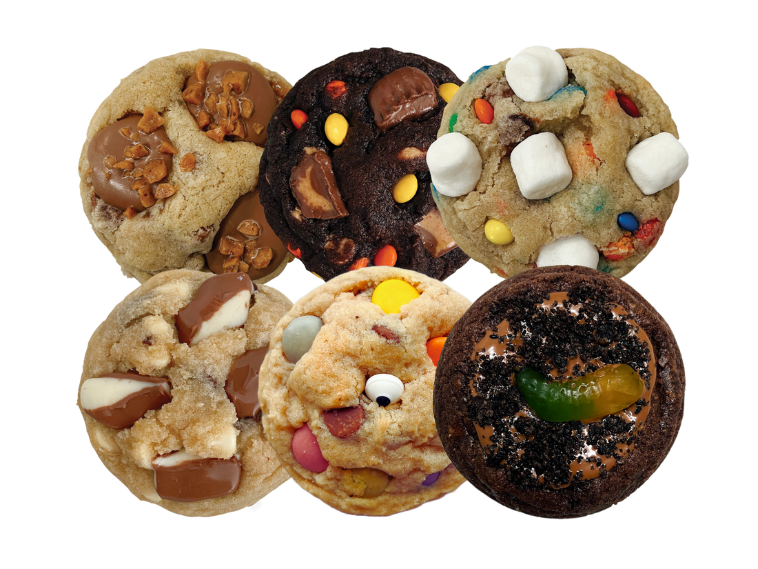 Assorted Dozen (Halloween only): Caramilk Crunch, Chocolate PB Reese&