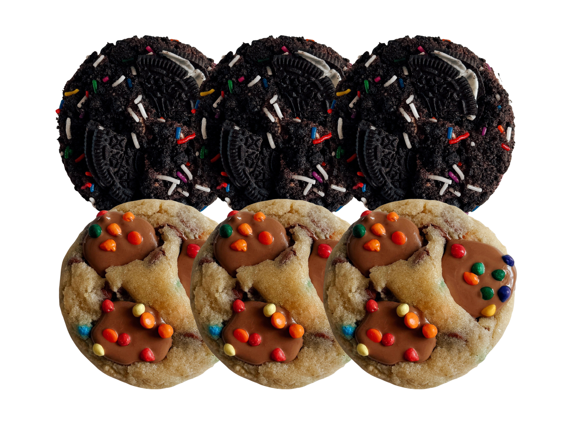Custom Dozen 2 Flavours (July-August): Birthday Cake Oreo, Rainbow Chips Ahoy