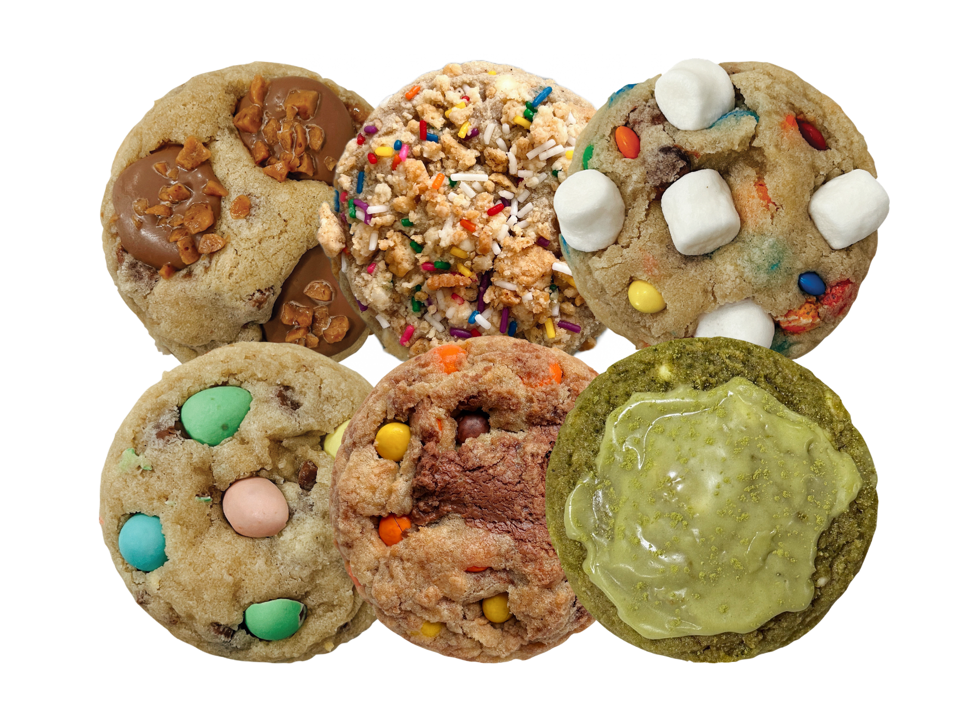 Assorted Dozen (March-April 2026): Caramilk Crunch, Funfetti Dunkaroo, Marshmallow M&amp;M, Mini Egg, Reese&